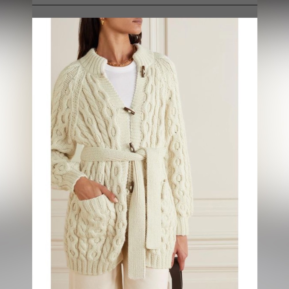 Doen Cozy Cable Knit Sweater in Cream - Picture 4 of 9
